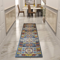 Premium Hand-Tufted Rug Made of 100% Wool  - Inca Fable - 2x10 Feet