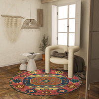 Premium Hand-Tufted Rug Made of 100% Wool  - Inca Myth - 5x5 Feet