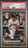 Graded 2025 Topps Now Cam Smith #9 Gold Foil /50 Rookie RC Baseball Card PSA 10 Gem Mint