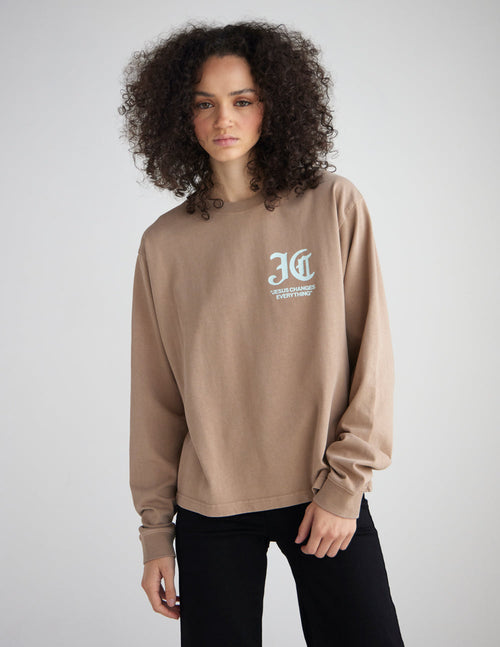 Jesus Changes Everything LS Heavyweight Tee