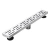 Linear Shower Drain 32" with Removable Grate,Brushed Polished 304 Stainless Steel Shower Drain,Floor Shower Drain with Hair Strainer, Adjustable Levelingft