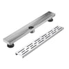 Linear Shower Drain 32" with Removable Grate,Brushed Polished 304 Stainless Steel Shower Drain,Floor Shower Drain with Hair Strainer, Adjustable Levelingft