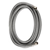 5ft Ice Maker Hose, with 1/4" Comp by 1/4" Comp Connection, Stainless Steel Braided Hose