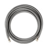 5ft Ice Maker Hose, with 1/4" Comp by 1/4" Comp Connection, Stainless Steel Braided Hose