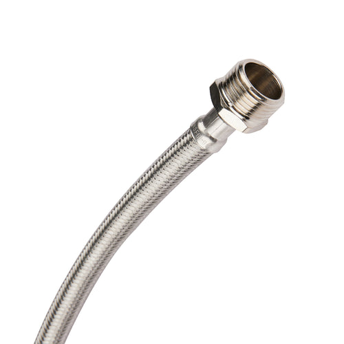 Steam Dryer Installation Kit, Stainless Steel Hose, 6ft Hose with 3/4" FHT 90 Degree Elbow