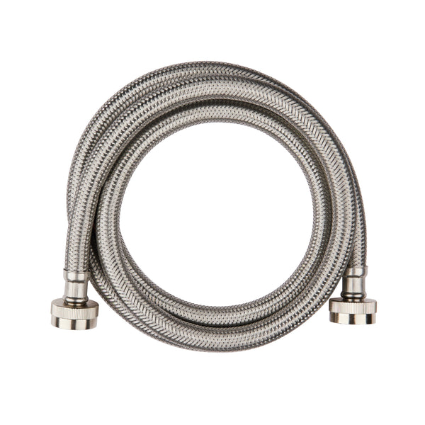 4ft Washing Machine Hose, Stainless Steel, Lead Free
