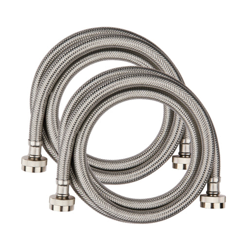 4ft Washing Machine Hose, Stainless Steel, Lead Free