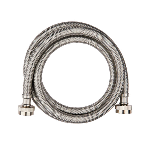 5ft Washing Machine Hose, Stainless Steel