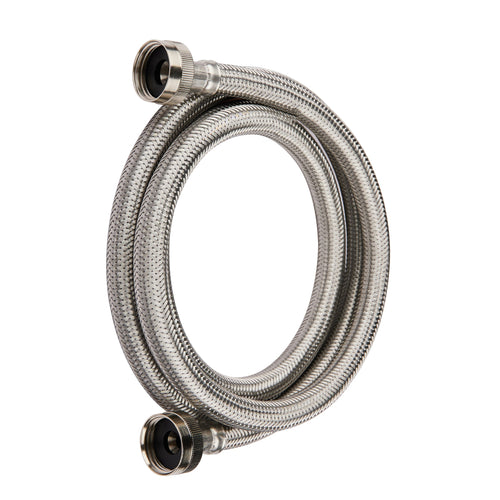 4ft Washing Machine Hose, Stainless Steel, Lead Free