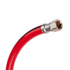 6ft Universal Dishwasher Hose, with Brass Elbow, Red PVC