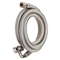 4ft Dishwasher Hose, with 90 Degree FGH Elbow Water Supply Line, Premium Braided Stainless Steel, Lead Free