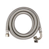 10ft Dishwasher Hose, with 90 Degree FGH Elbow, Water Supply Line, Premium Braided Stainless Steel Plumbingsell