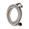 10 Pcs 5ft Washing Machine Hose, with 90 Degree Elbow, Stainless Steel