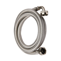 10 Pcs 5ft Washing Machine Hose, with 90 Degree Elbow, Stainless Steel