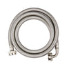 10 Pcs 4ft Washing Machine Hose, With 90 Degree Elbow, Stainless Steel