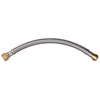3/4" Push fit x 3/4" FIP, 12" Flexible Water Heater Connector Hose