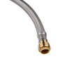 1/2" Push fit x 3/4" FIP, 18" Flexible Water Heater Connector Hose