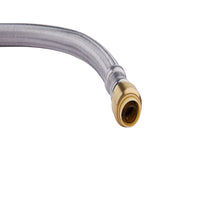 3/4" Push fit x 3/4" FIP, 12" Flexible Water Heater Connector Hose