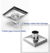 Square Shower Drain 4" with Removable Grate,Brushed Polished 304 Stainless Steel Shower Drain,Floor Shower Drain with Hair Strainer, Adjustable Levelingft Plumbingsell