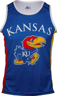 Kansas University Jayhawks Men's RUN/TRI Singlet (XS, S, L, XL, 2XL, 3XL)