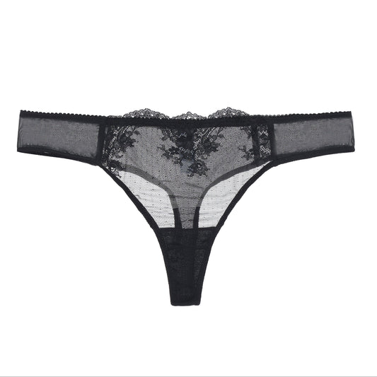 Kim Stretch Lace & Mesh Thong