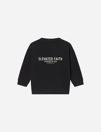 Kingdom Club Black Kids Crewneck
