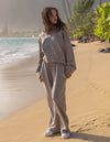 Kingdom Club Brown Wide Leg Sweatpant