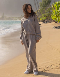 Kingdom Club Brown Wide Leg Sweatpant