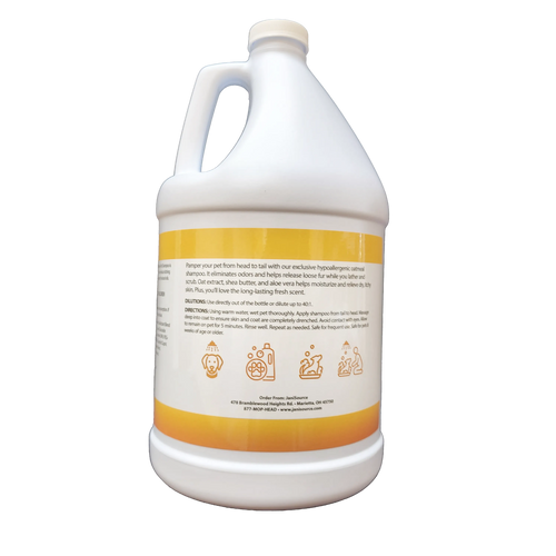 KittyPups Natural Oatmeal Pet Shampoo, Concentrated Gallon