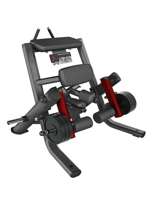 Elite Leverage Kneeling Leg Curl - Muscle D Fitness - Commercial - Plate Loaded - Leg Curl Hamstring Workout