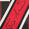 Framed Autographed/Signed Toni Kukoc 35x39 Chicago Black Pinstripe Basketball Jersey Beckett BAS COA