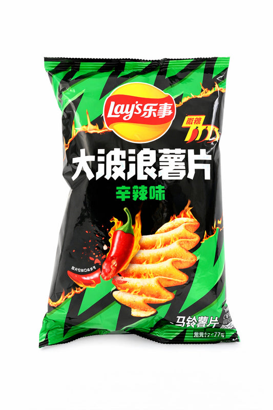 Lay's Wavy Pure Spicy Flavor (70g) (China) 6-Pack