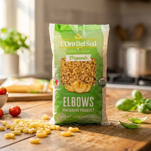 L'Oro Del Sud, Organic Elbows Pasta, 2 Pack x 10 lb Bag