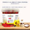 L'Oro Del Sud, Whole Calabrian Chili Peppers in Oil, 2.2 lb (1 kg)