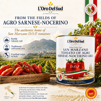 L'Oro Del Sud, D.O.P San Marzano Tomatoes of Agro Sarnese-Nocerino Area, (88 fl. oz) 2550g