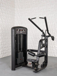 Elite Selectorized Lat Pulldown - Muscle D Fitness - Commercial Adjustable Seated Pin Selectorized Lat Pull-Down