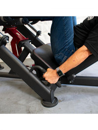 Pro Strength Linear Bearing Leg Press - Muscle D Fitness - Adjustable Back Pad - Plate Loaded
