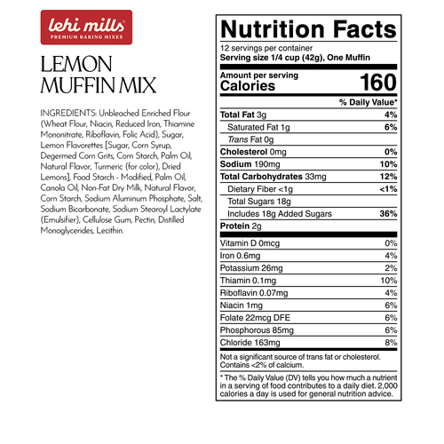 Lemon Muffin Mix