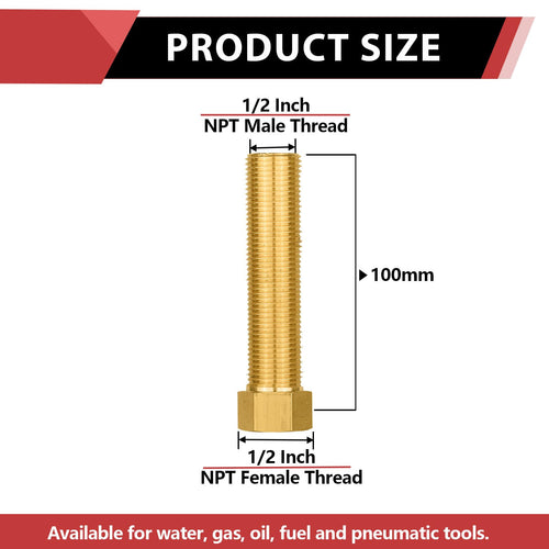 100MM 1/2 NPSF X NPSM