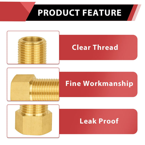 40MM 1/2" NPSF X NPSM Brass Fitting Adapter