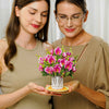 Orchid Flower Bouquet Pop-Up Card with Keepsake