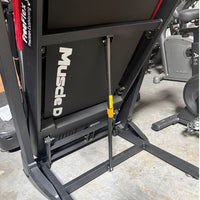 Light Commercial Treadmill - Muscle D Fitness - LED Display - Heart Rate Monitor - Cup Holder - Adjustable Speed and Incline