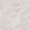 Mayra White Limestone Brushed Mosaic Floor and Wall Tile - Livfloors Collection