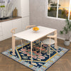 Premium Hand-Tufted Rug Made of 100% Wool  - Lotus Bloom - 6x6 Feet