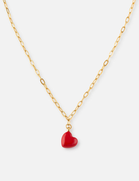 Love Paperclip Chain Necklace