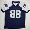 Autographed/Signed Dez Bryant Dallas Thanksgiving Day Football Jersey Beckett BAS COA