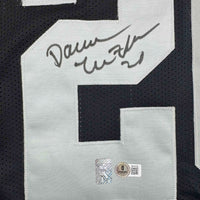 Autographed/Signed Darren McFadden Las Vegas Oakland Black Football Jersey Beckett BAS COA