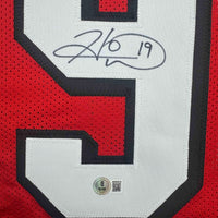 Autographed/Signed Hines Ward Georgia Red College Football Jersey Beckett BAS COA