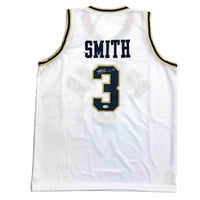 Autographed/Signed Braden Smith Purdue White College Basketball Jersey JSA COA