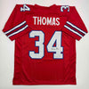Autographed/Signed Thurman Thomas Buffalo Red Football Jersey JSA COA
